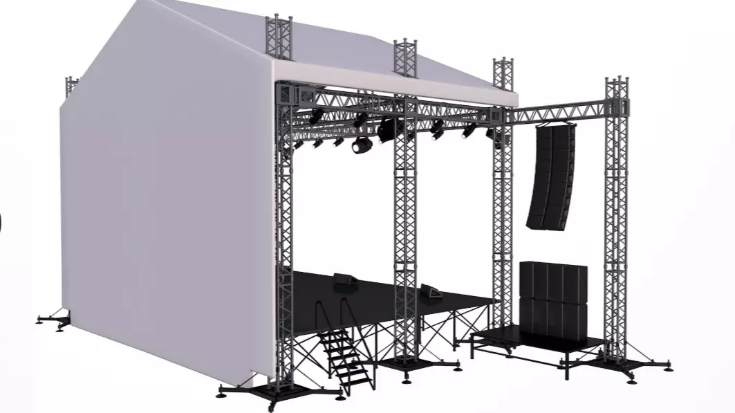 Full Concert Stage 3D model_3