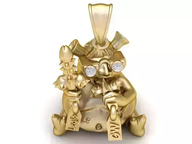 Monster Pendant 3D Printable Model