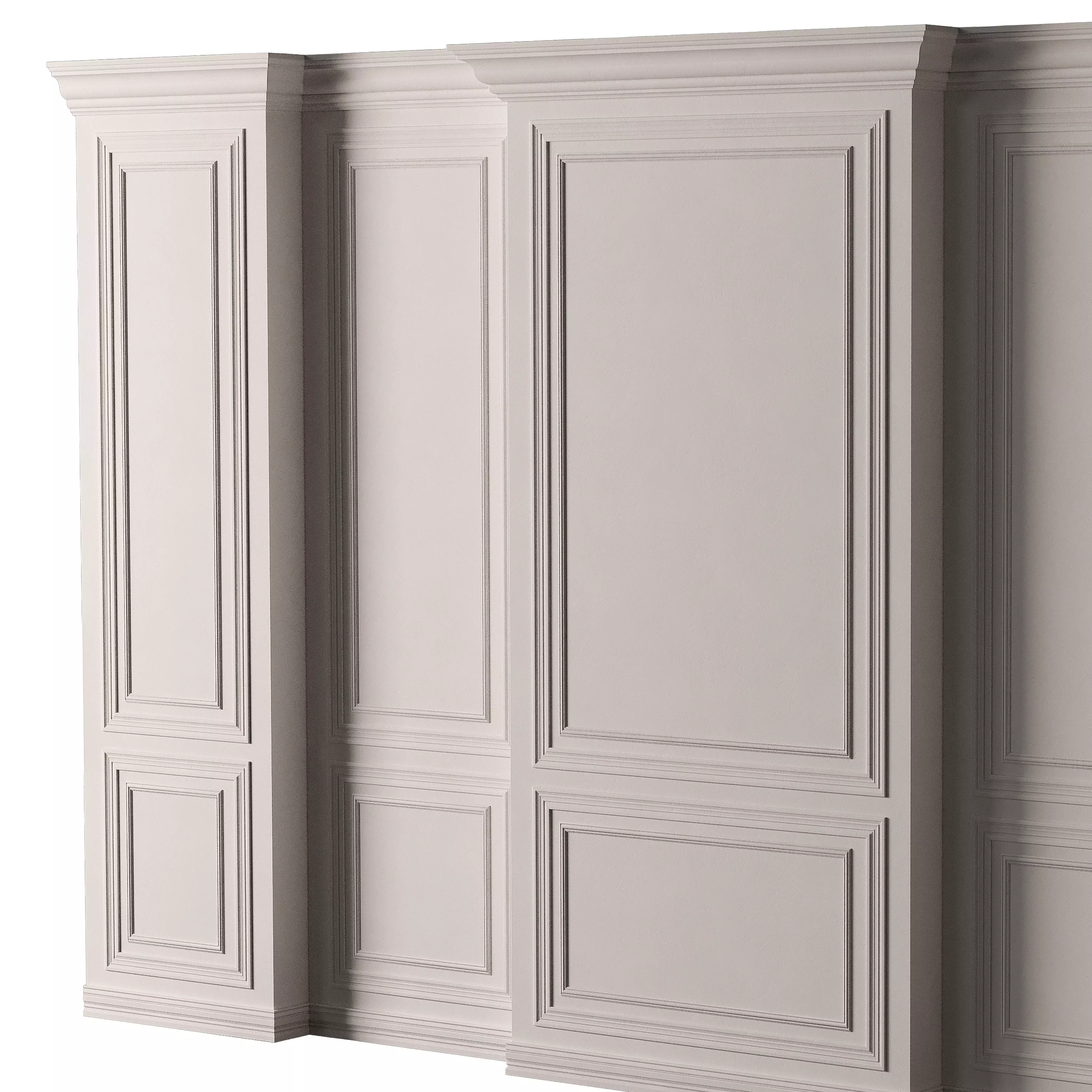 Classic 3D Wall Panel Elegant Design for Interior Decor 12 3D model_4