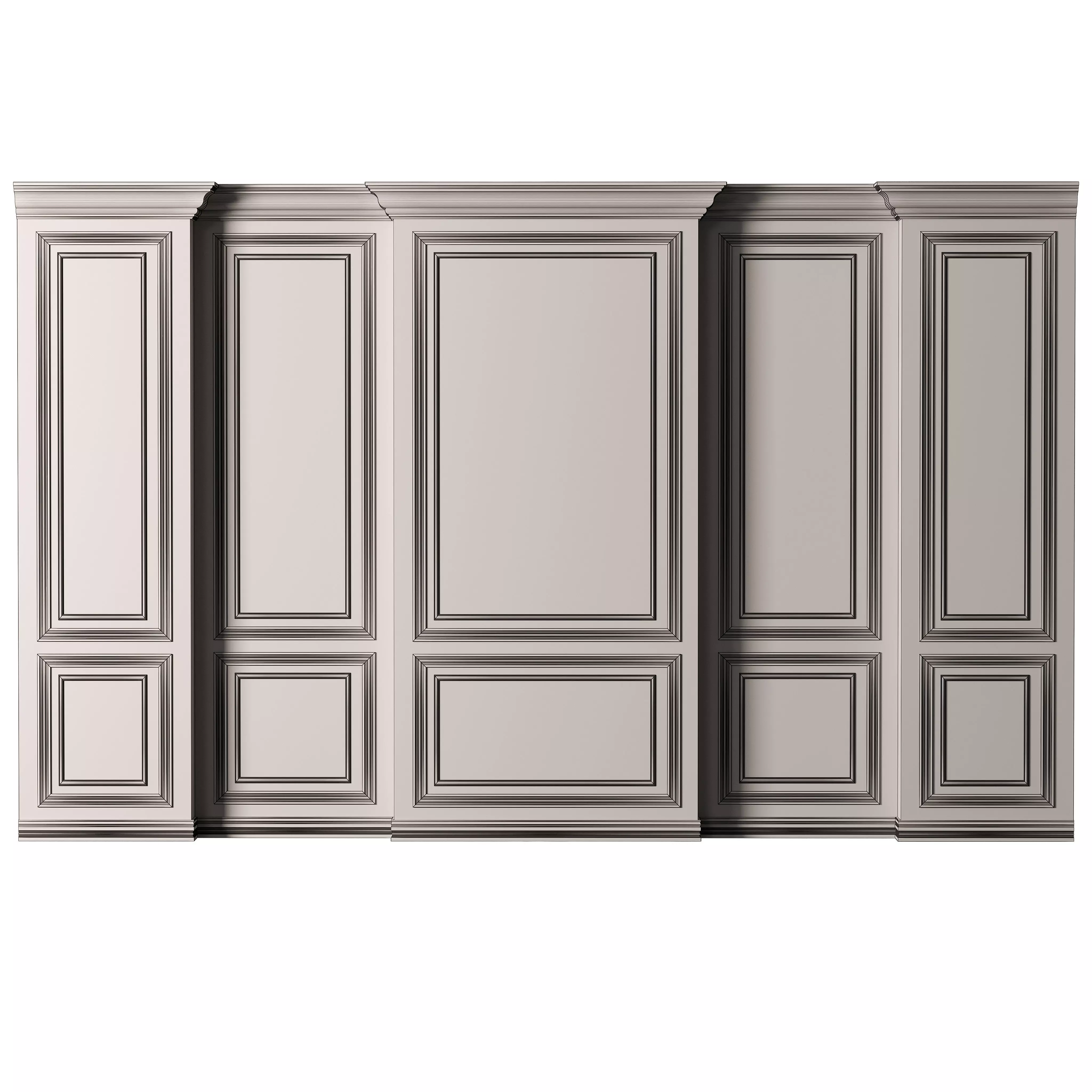 Classic 3D Wall Panel Elegant Design for Interior Decor 12 3D model_3