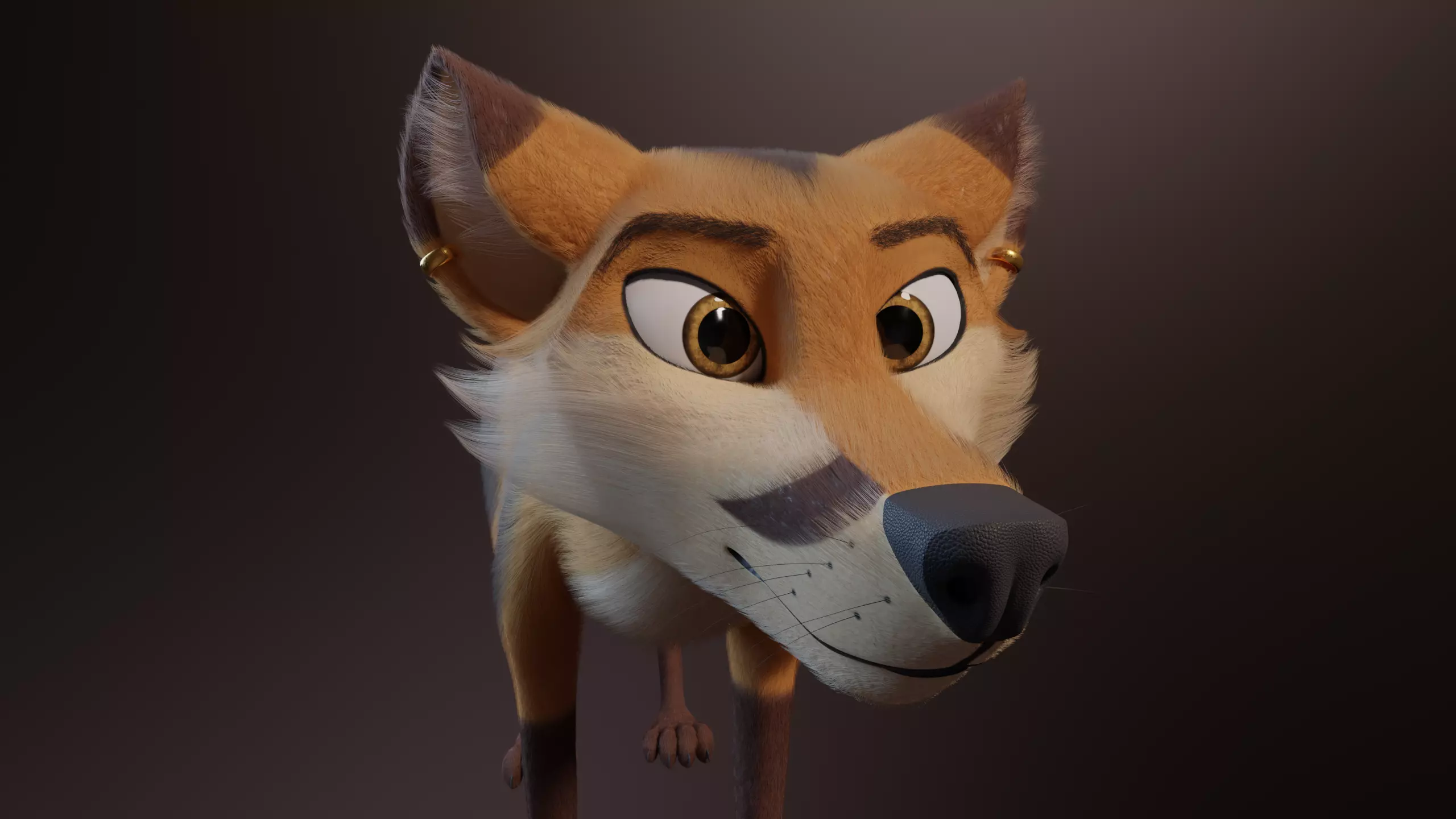 Yakov Fox Free low-poly 3D model_1