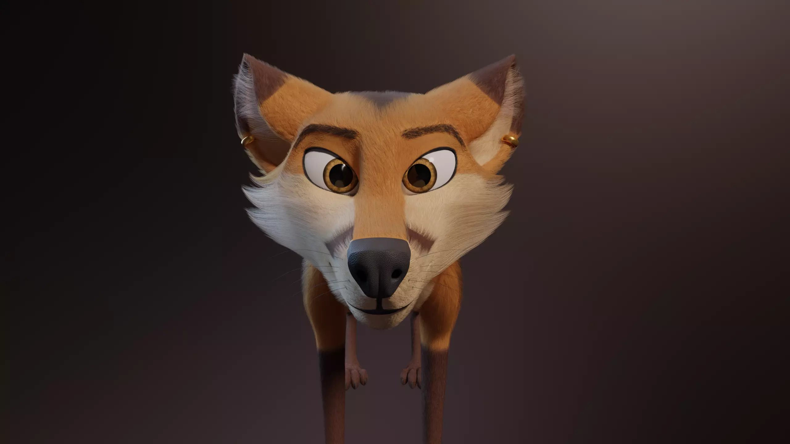 Yakov Fox Free low-poly 3D model_2