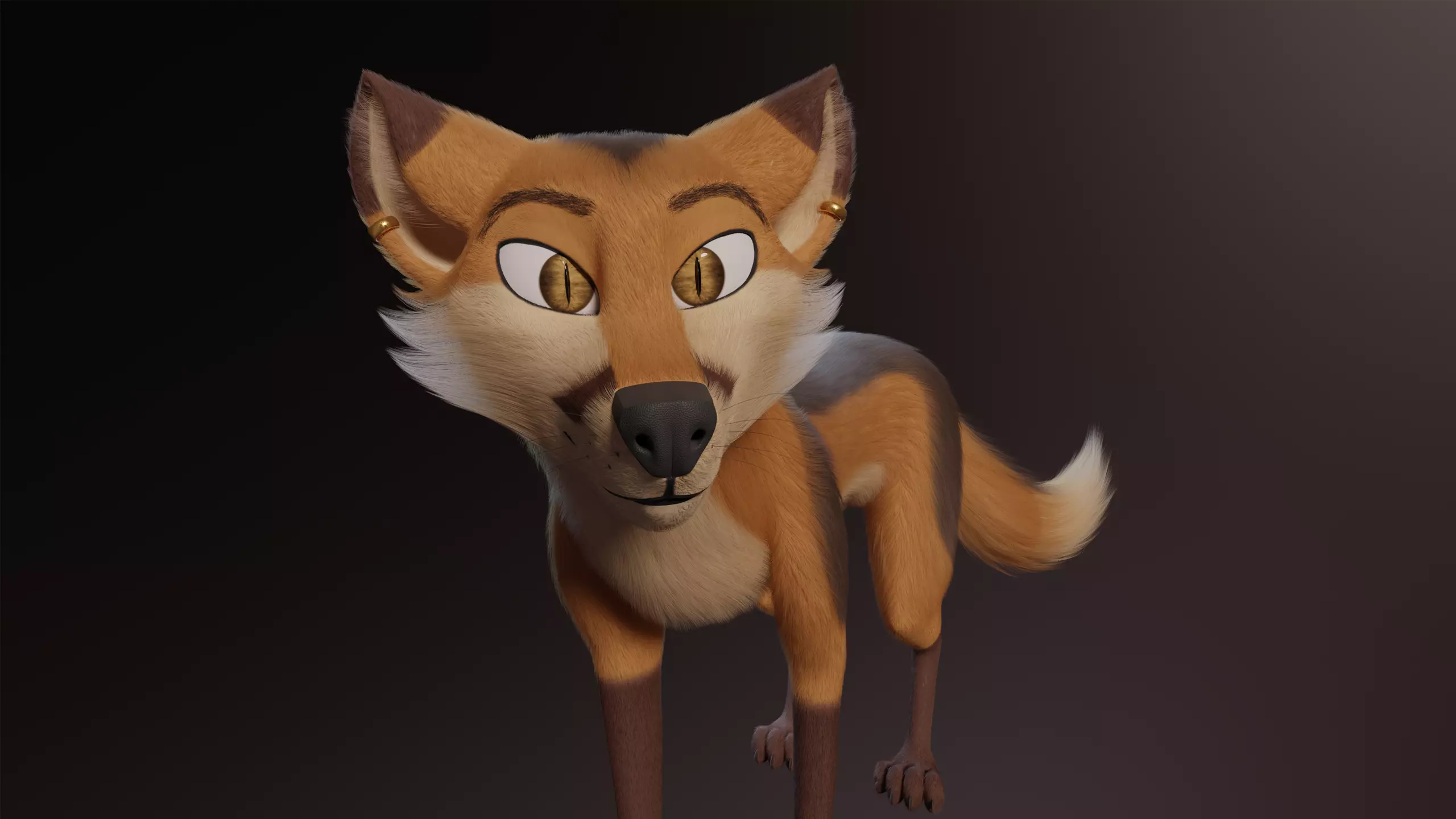 Yakov Fox Free low-poly 3D model_0