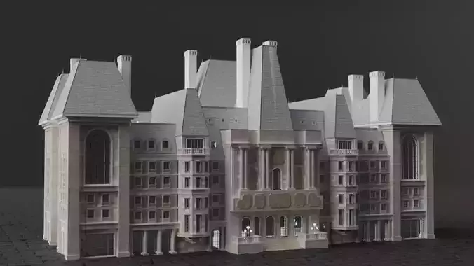 Classical European Building - House 2