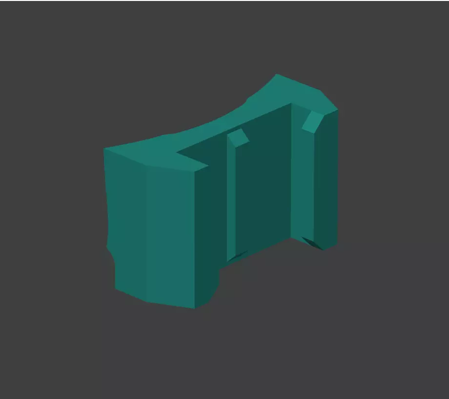 Scorpion R1 Chin Mount - GoPro Mount 3D print model_2