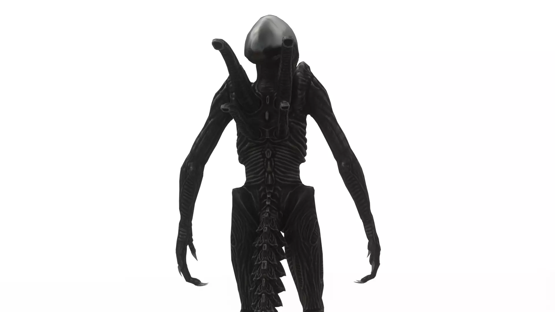 Xenomorph 3D Model Sci-Fi Horror Rigged Game-Ready Low-poly 3D model_3