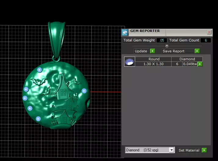 Ghost House Pendant 3D Printable Model 3D print model_6