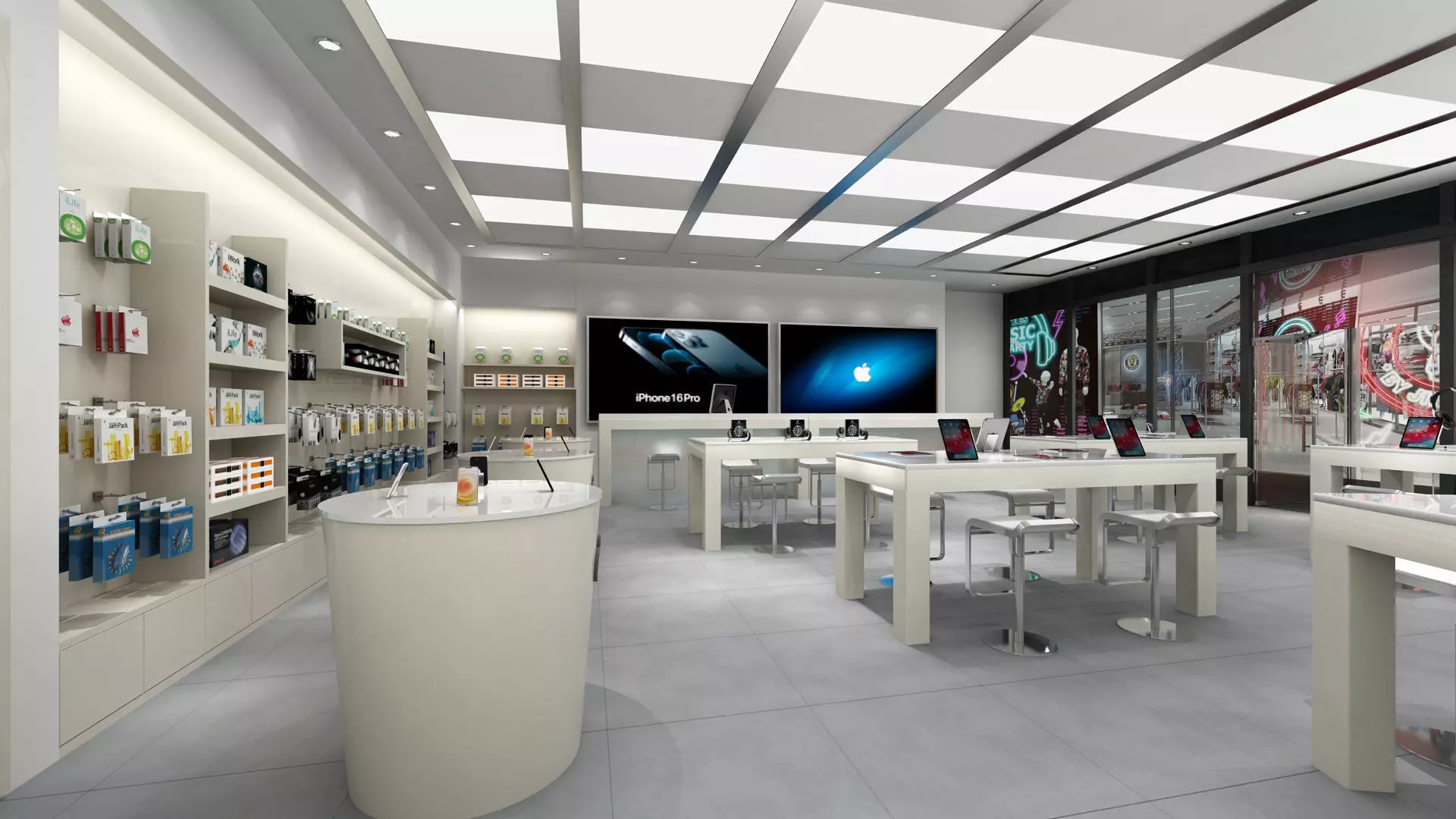 Apple Store 03 3D model_0