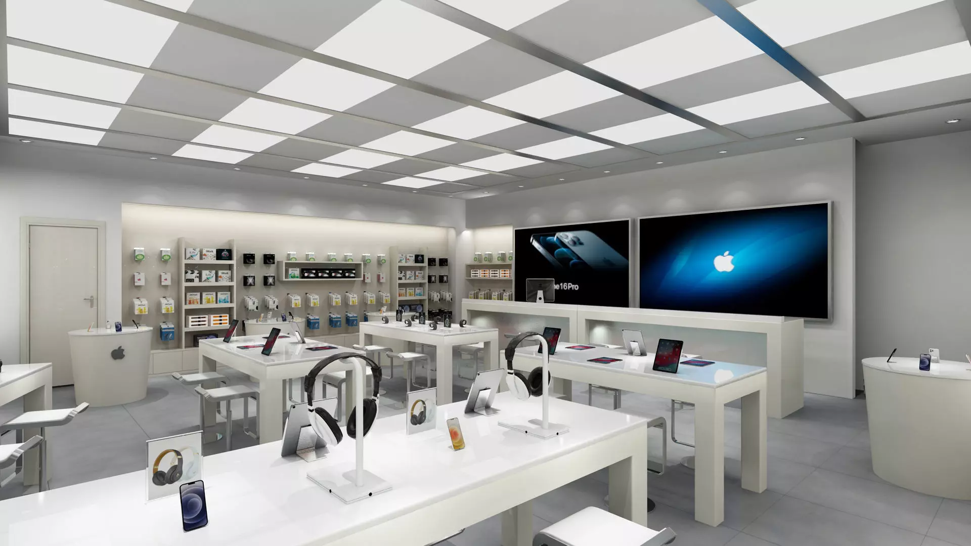 Apple Store 03 3D model_2