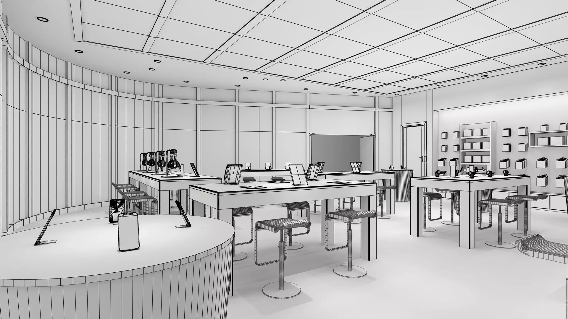 Apple Store 03 3D model_8