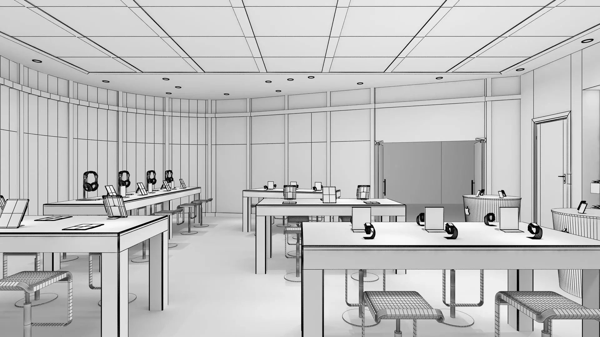 Apple Store 03 3D model_9