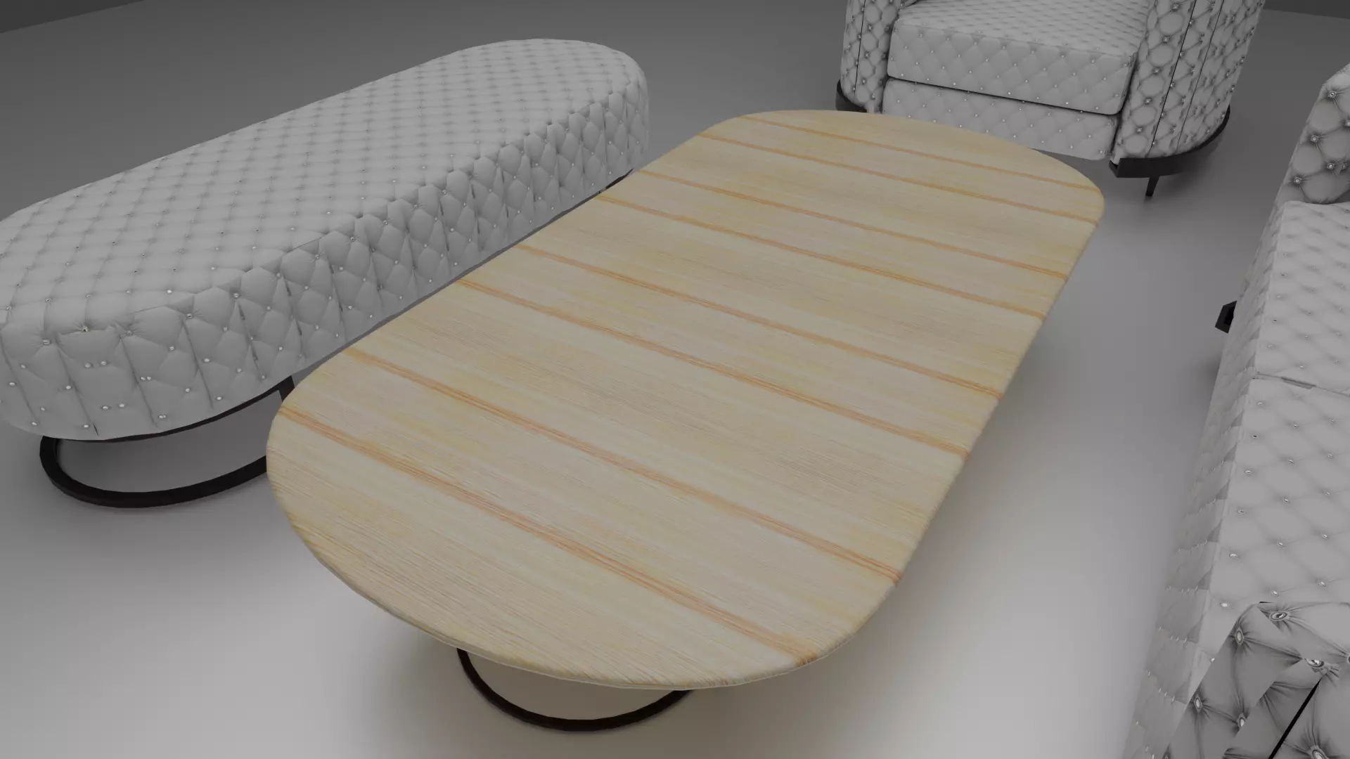 Realistic Luxury Sofa Set  High Quality 3D Model 3D model_6