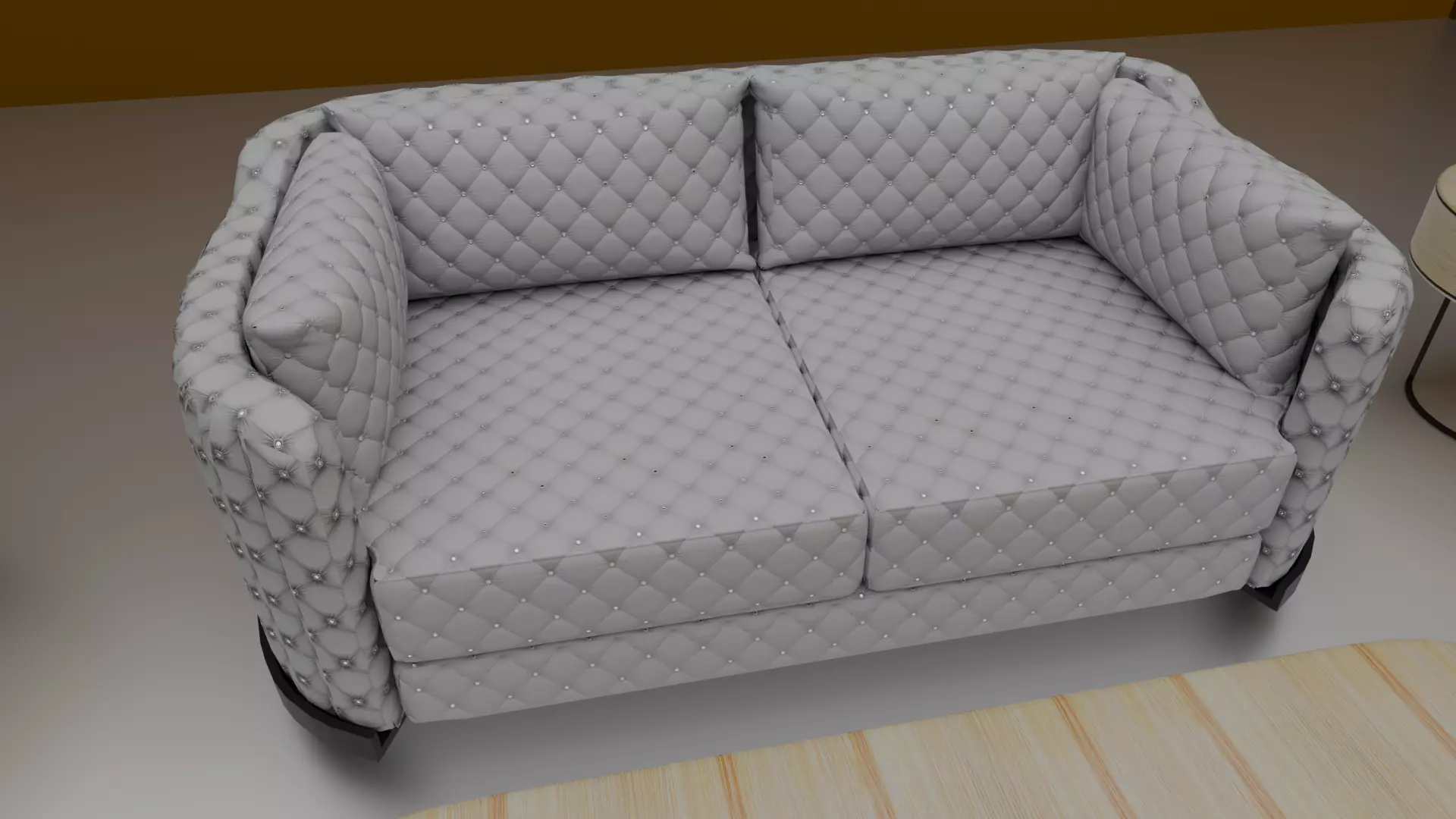 Realistic Luxury Sofa Set  High Quality 3D Model 3D model_3