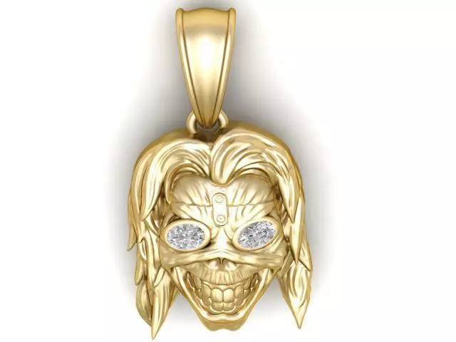 The Midas Skull Pendant 3D Printable Model 3D print model