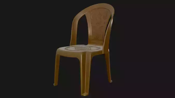 Plastic chair 3d model