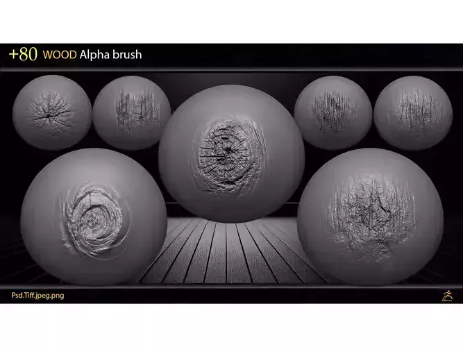 80 Wood Alpha Brush Pack