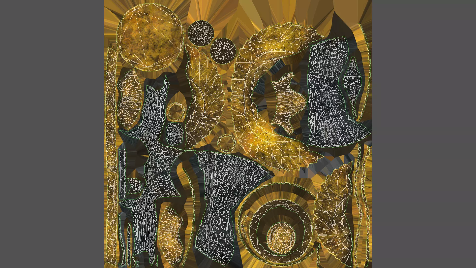 Egyptian goddess Isis statue PBR Low-poly 3D model_10