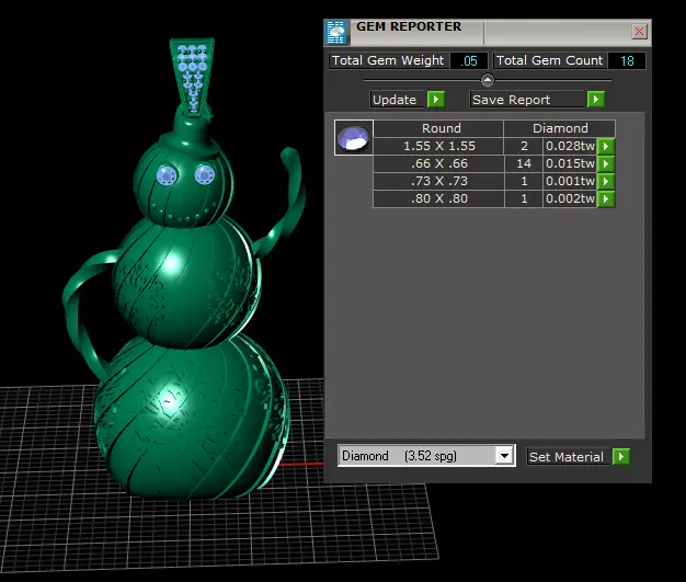Golden Snowman Pendant 3D Printable Model 3D print model_6