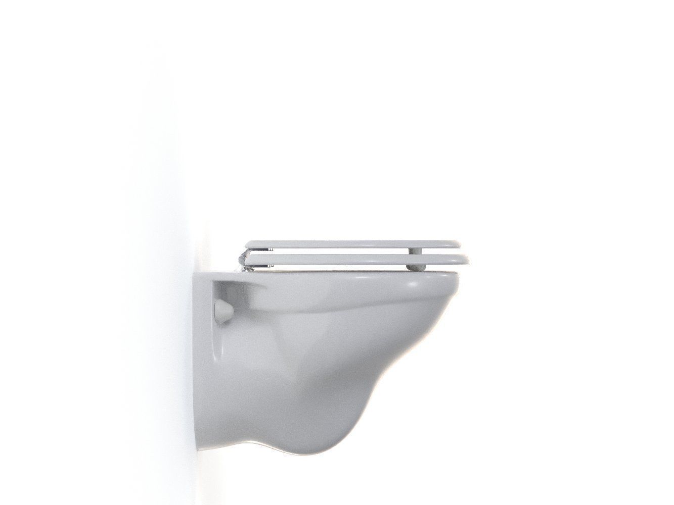 Compact Wall Mounted Toilet  3D model_10