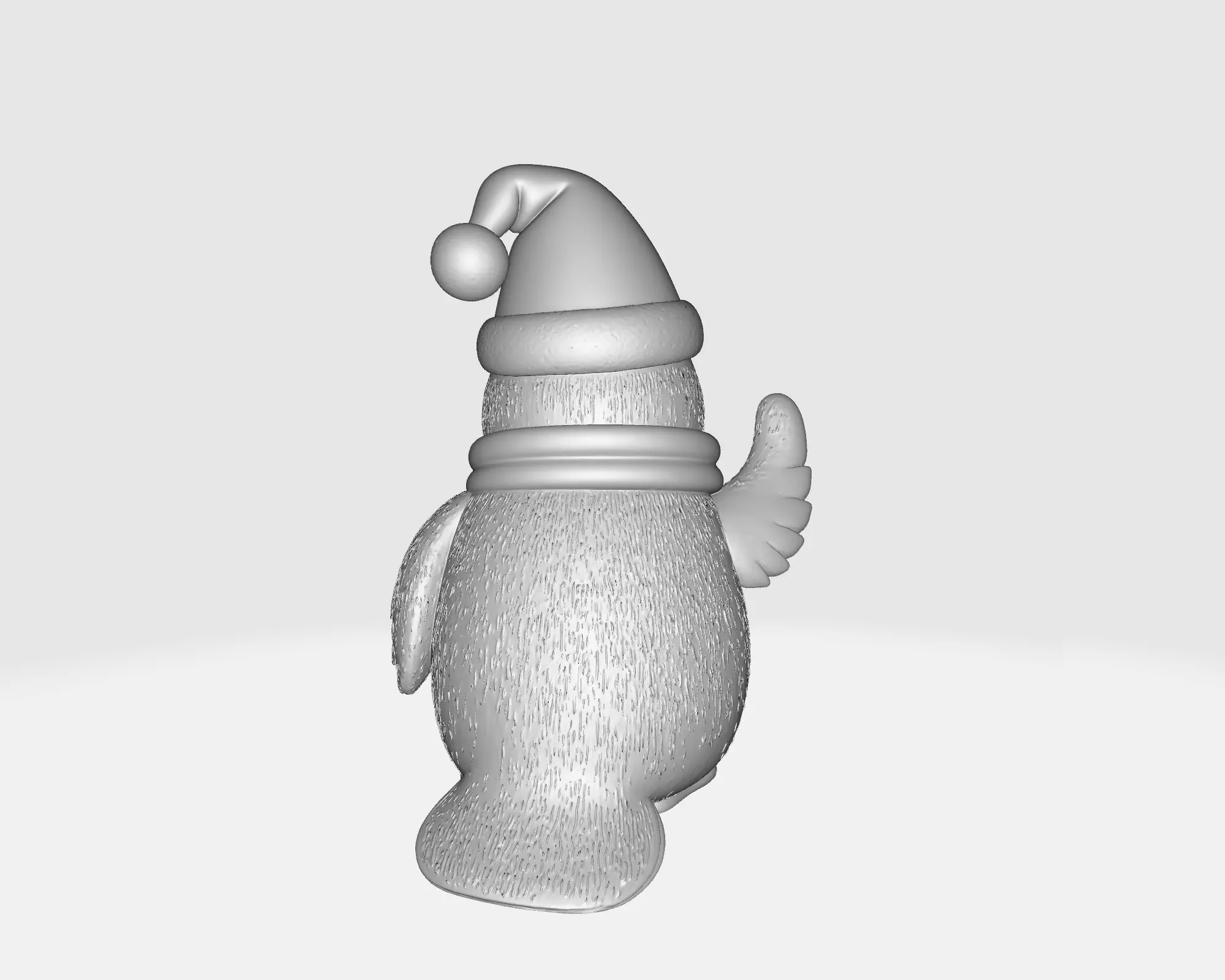 Cute Christmas Penguin 3D Print Holiday Penguin Figurine 3D print model_3