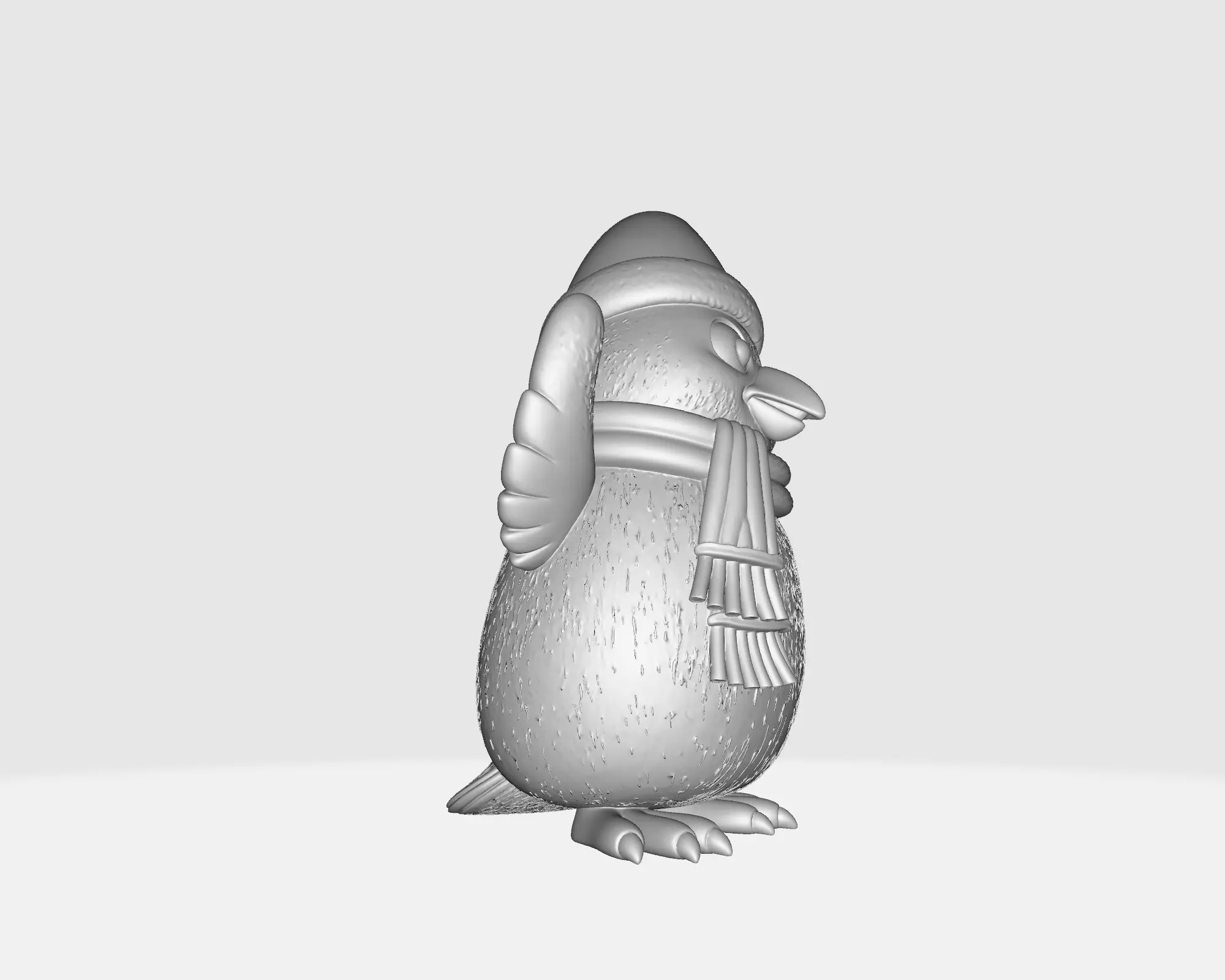 Cute Christmas Penguin 3D Print Holiday Penguin Figurine 3D print model_4
