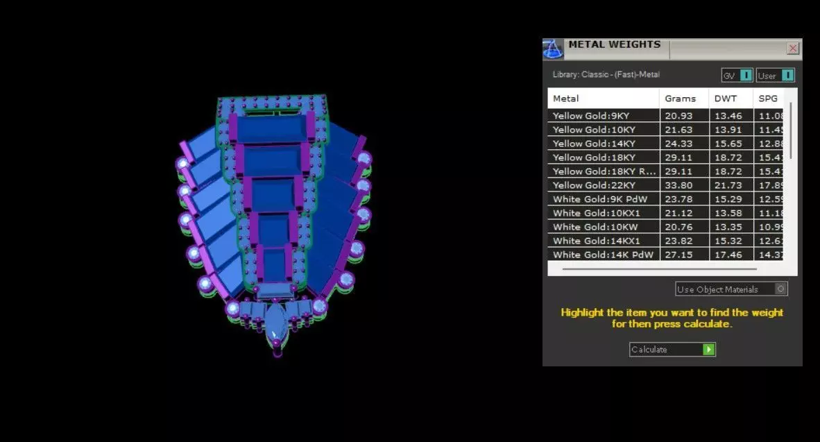 Emerald And Diamond Brooch 3D print model_5