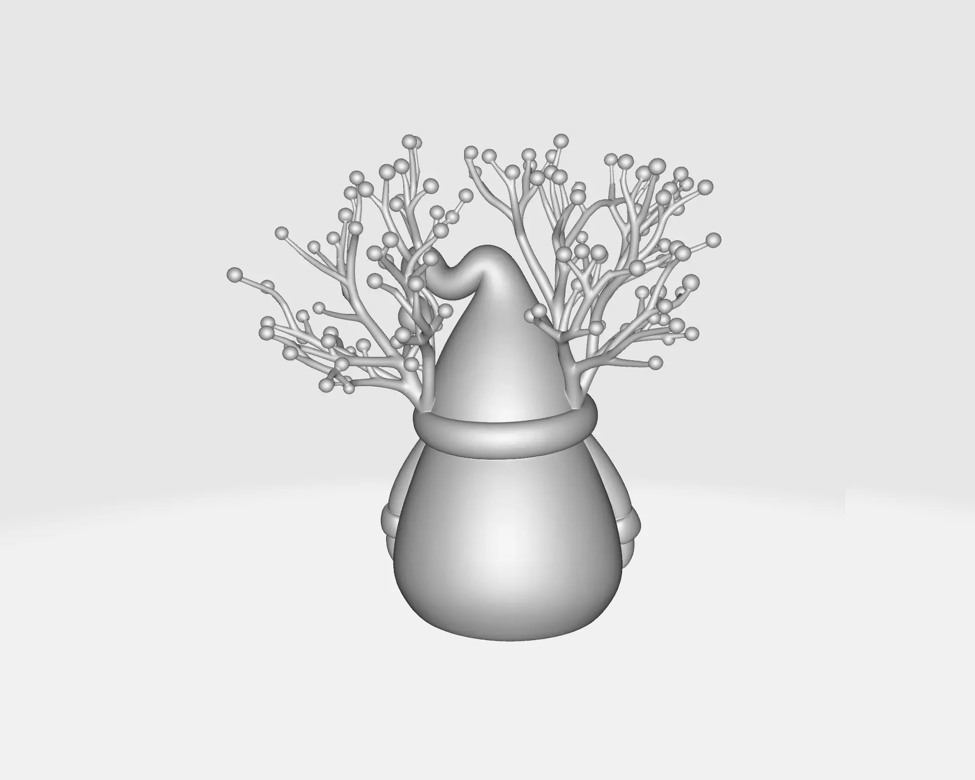 Santa Claus Christmas Decoration Festive Holiday Figurine  3D print model_4