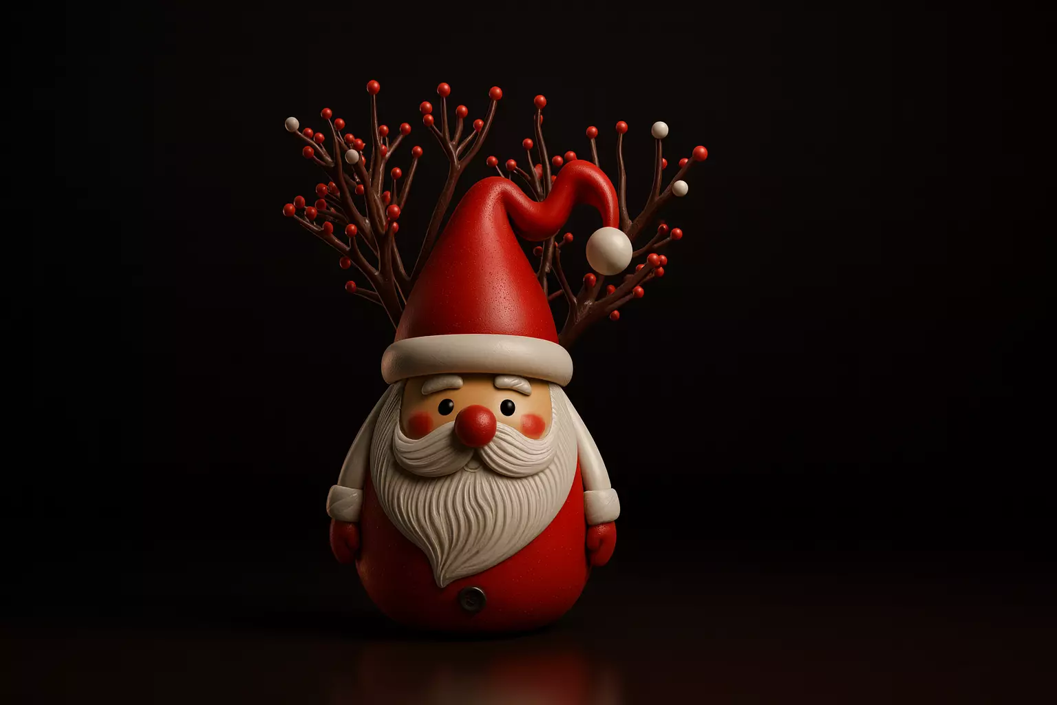 Santa Claus Christmas Decoration Festive Holiday Figurine  3D print model_0