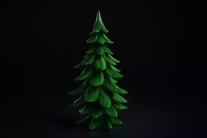 Christmas Tree Festive Evergreen Decor for Holiday Display 3D print model Christmas Tree Festive Evergreen Decor for Holiday Display 3D print model