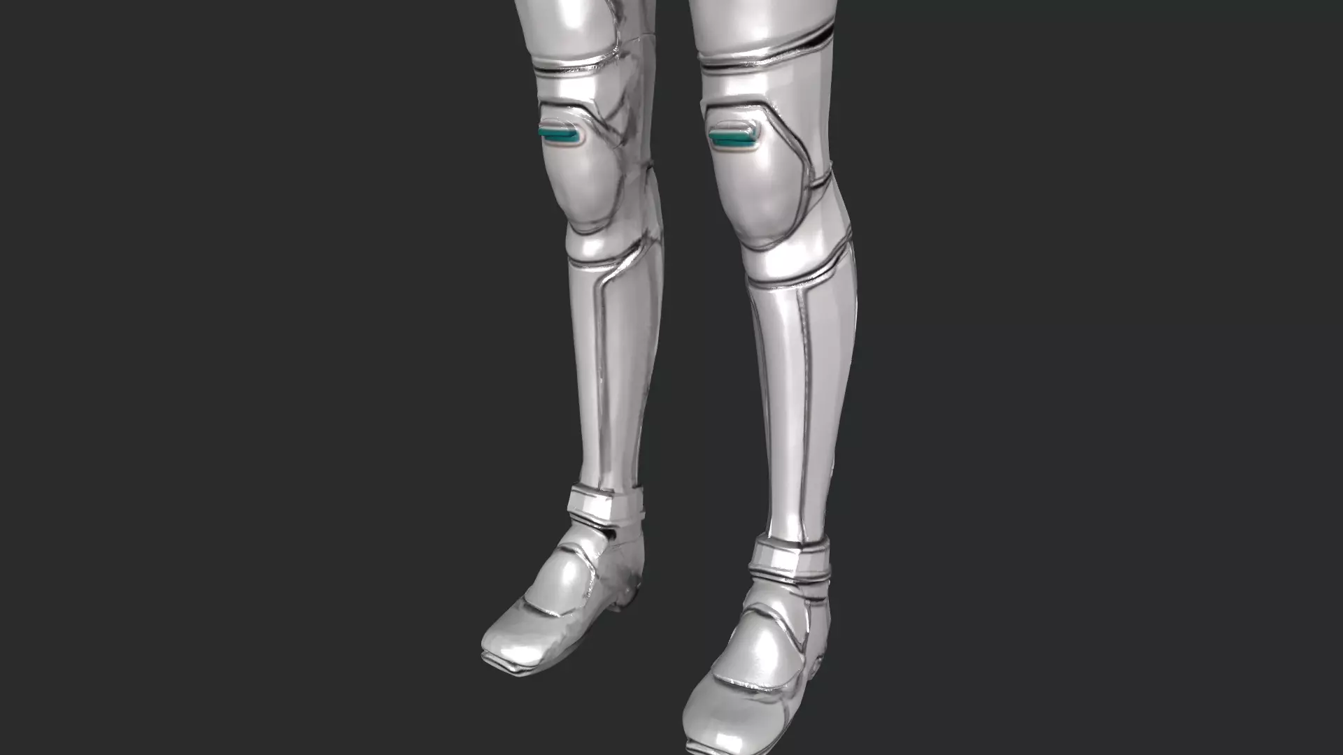 Sci-Fi Anime Catgirl Character 3D Model PBR Textured Low-poly 3D model_11