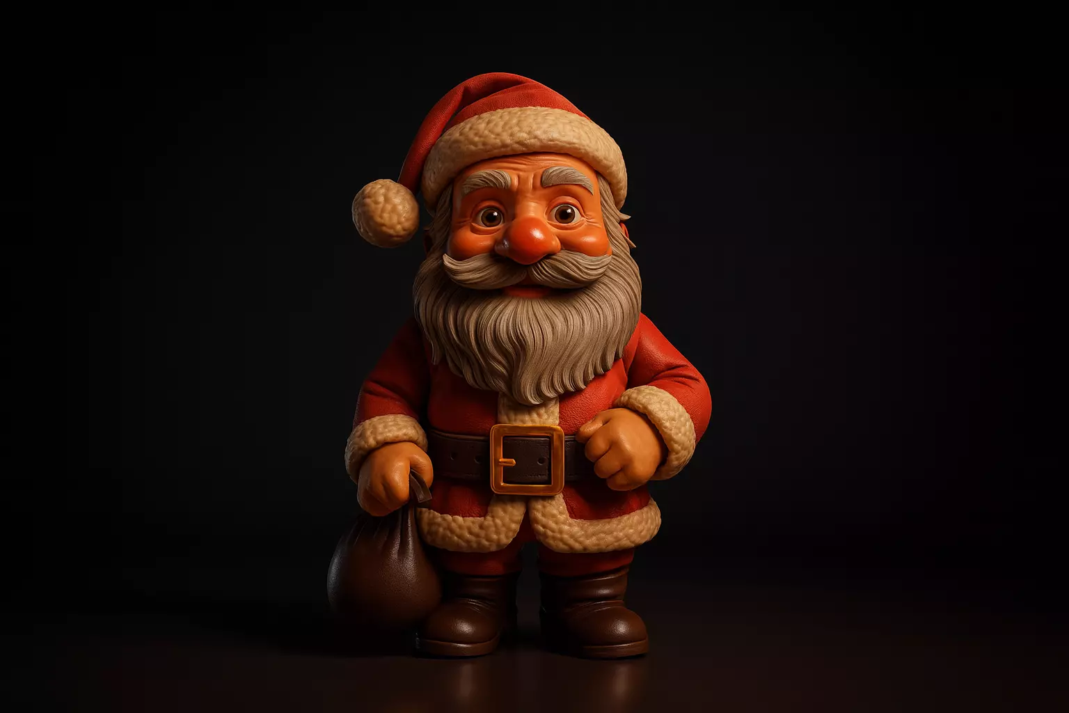 Santa Claus Figurine Christmas Decoration Model 3D print model_0