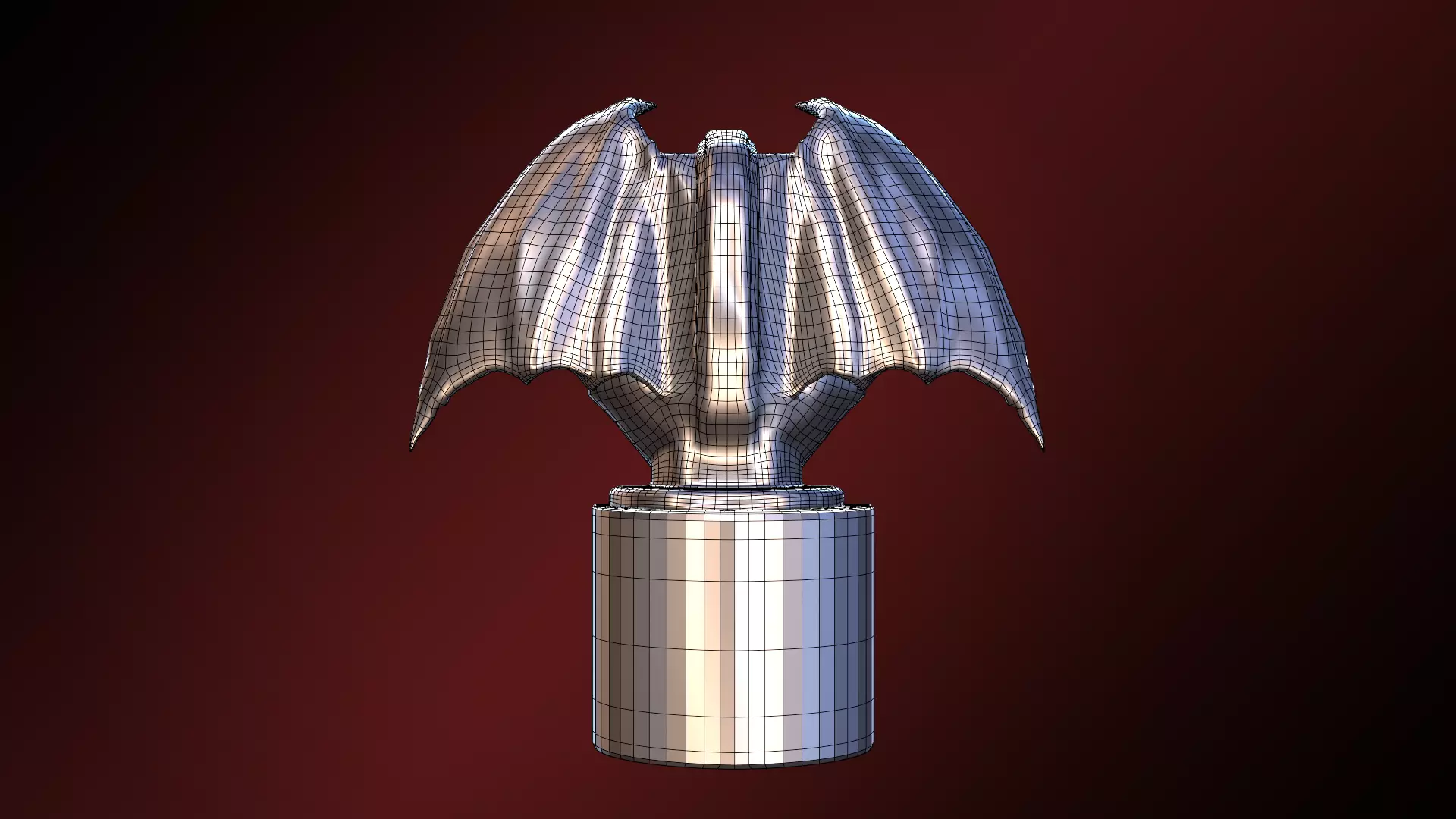 Gothic Gargoyle Statue Stylized Creature for Dark Fantasy Scene 3D model_8