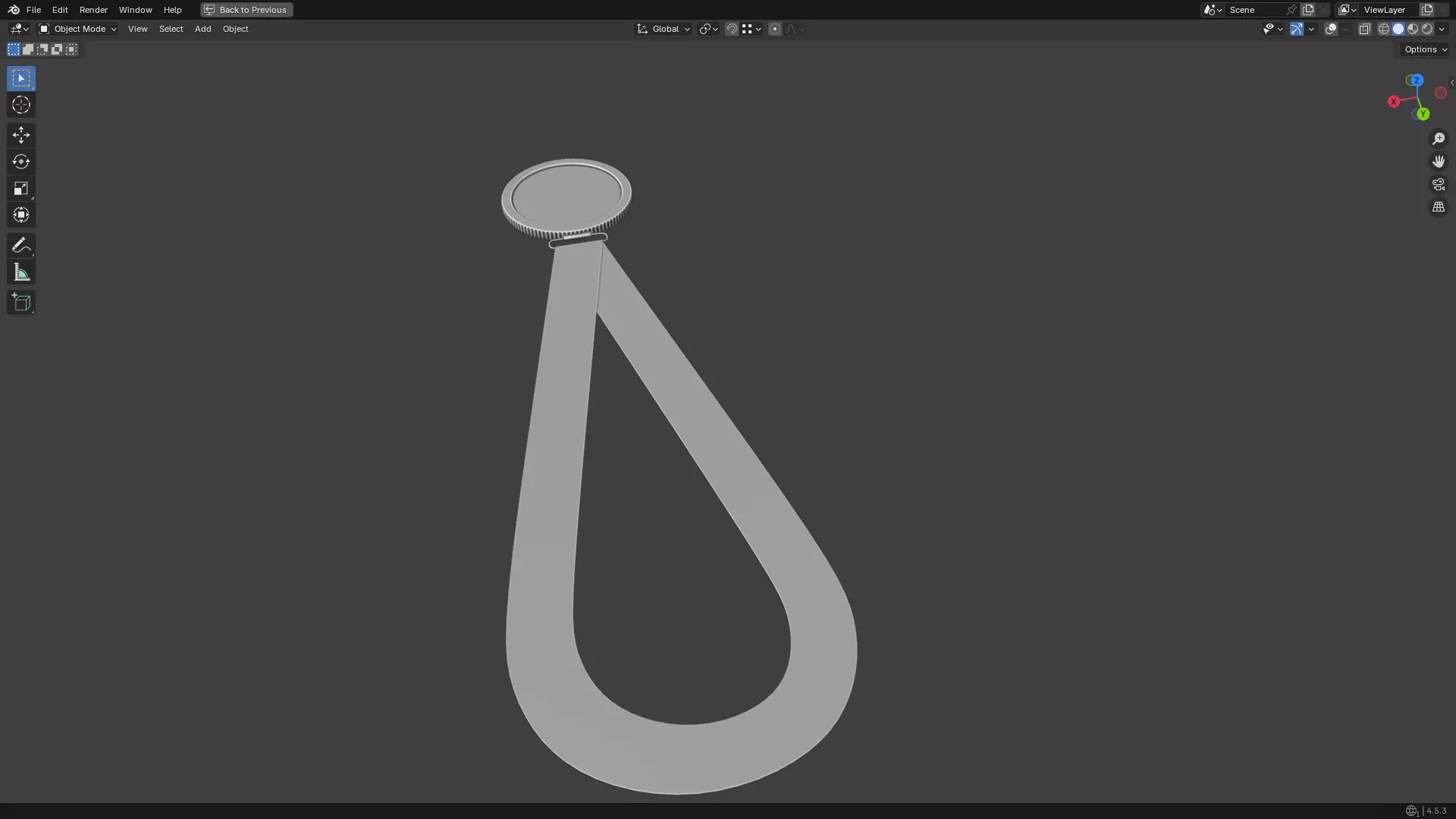 Silver Medal PBR 3D model_7