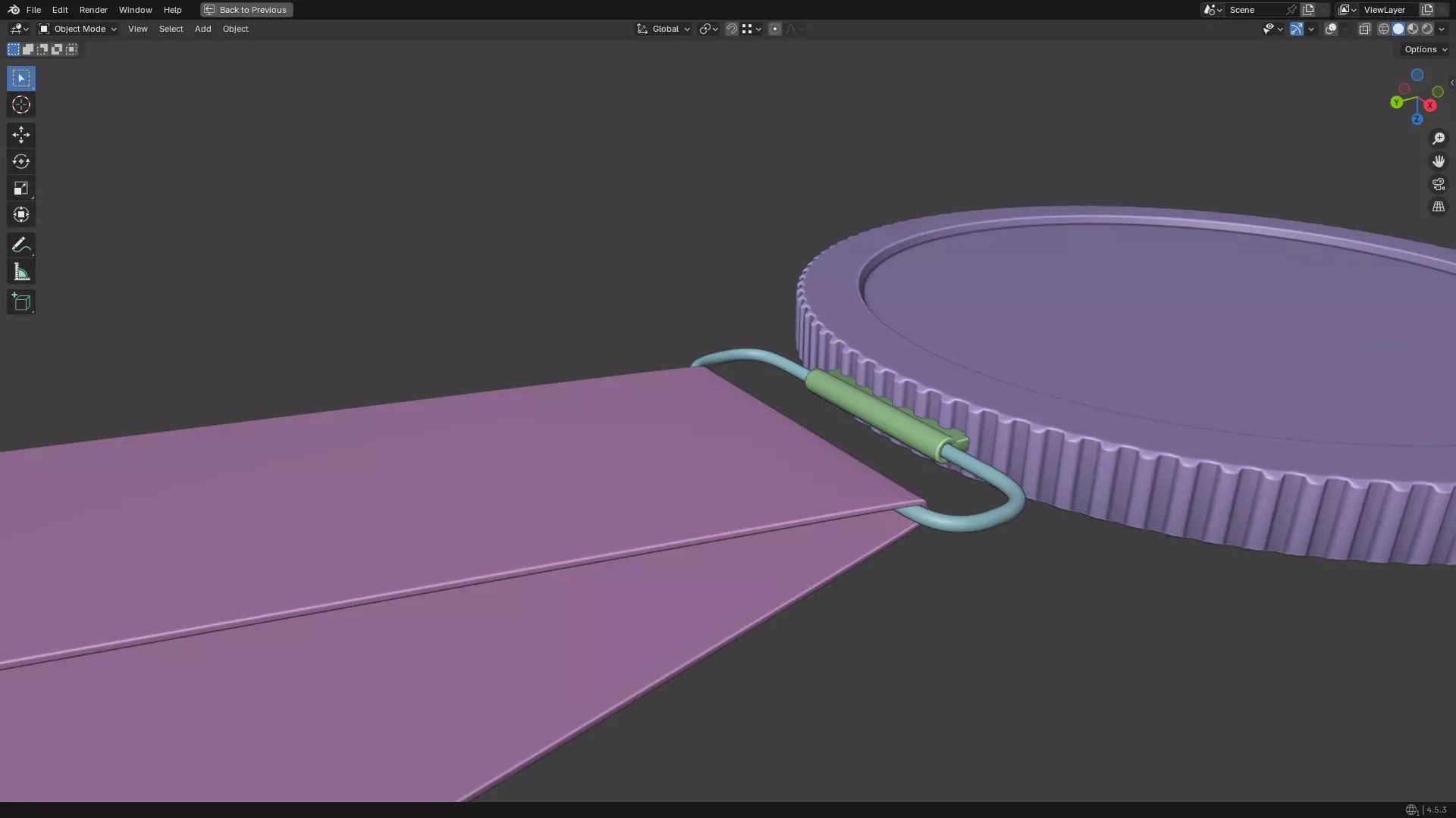 Silver Medal PBR 3D model_21