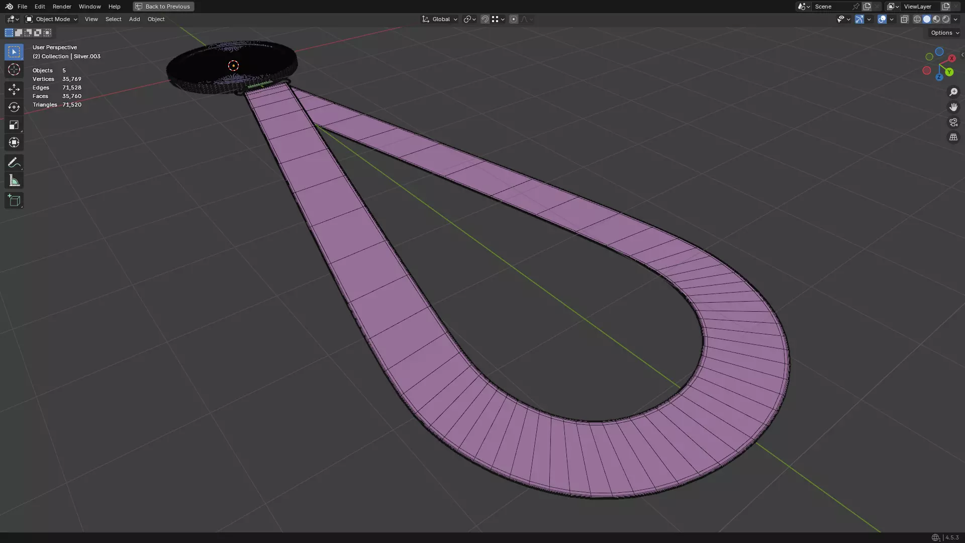 Silver Medal PBR 3D model_29