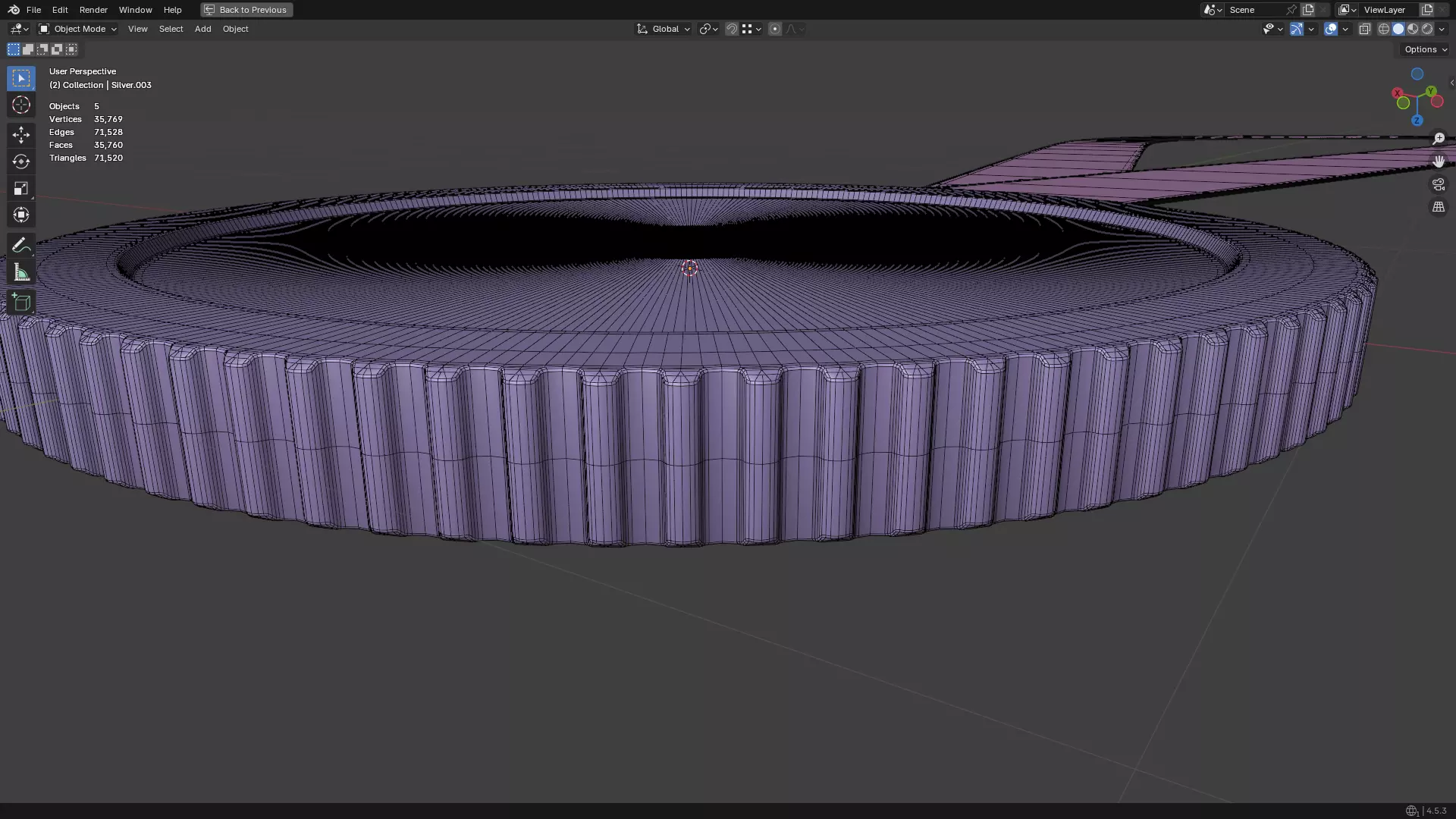 Silver Medal PBR 3D model_27