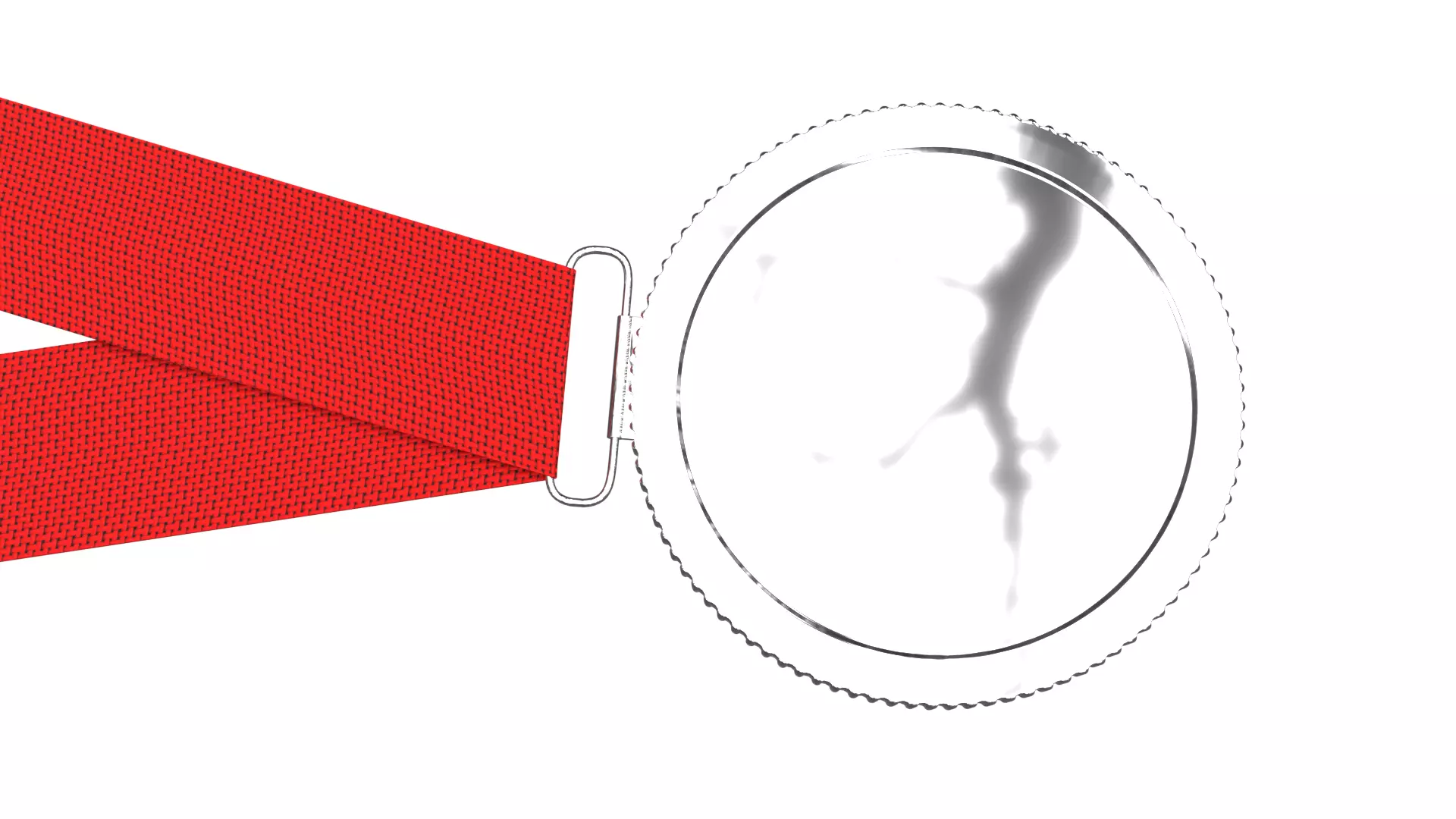 Silver Medal PBR 3D model_2