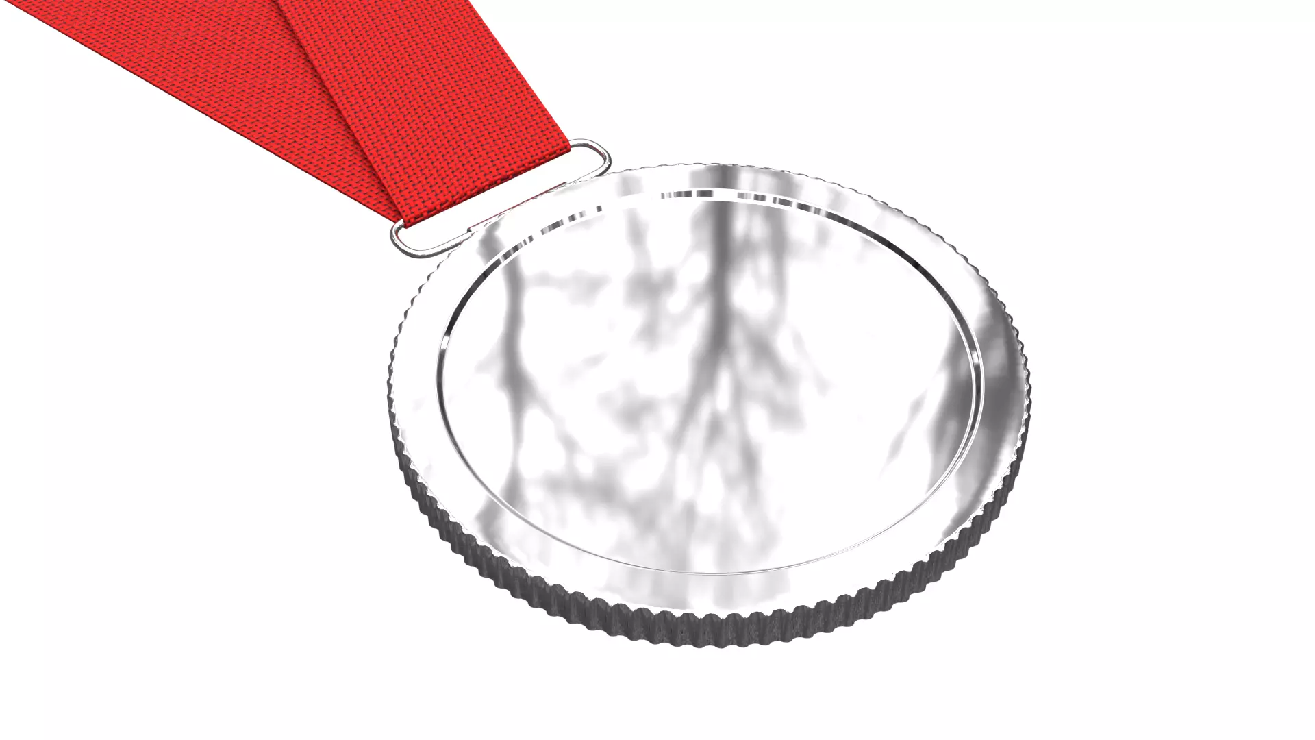 Silver Medal PBR 3D model_1