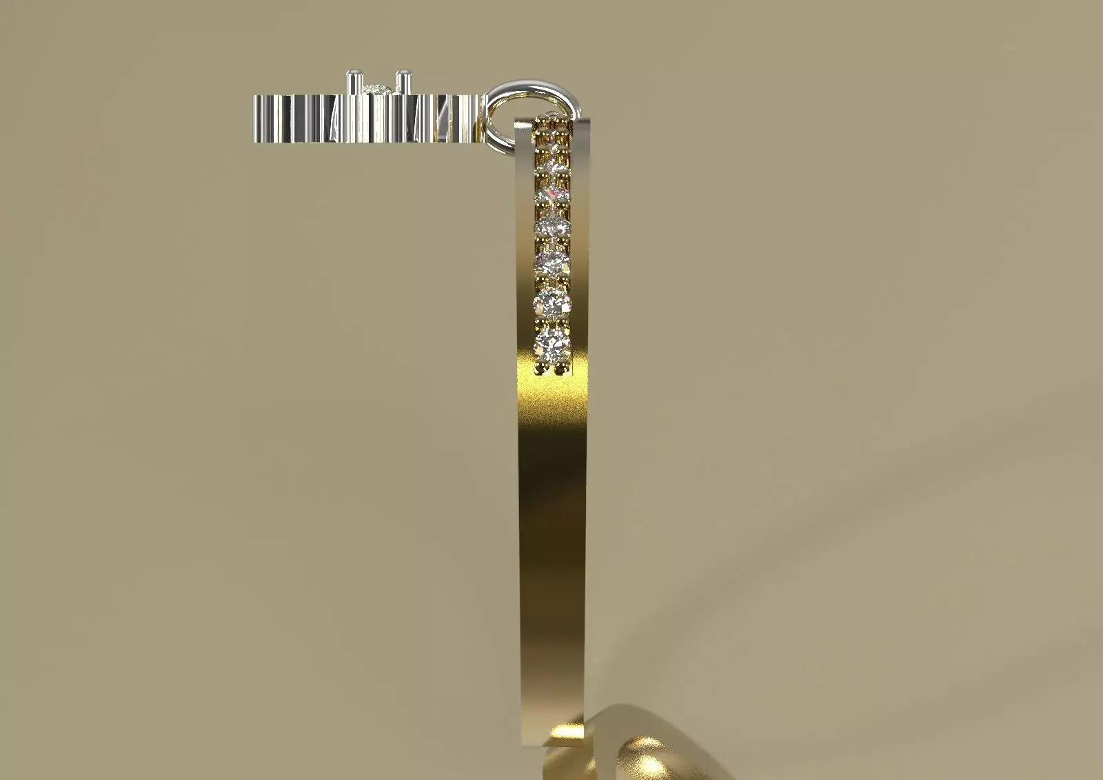 Snow jewelry gold STL 3DM 3D ring jr00282 3D print model_3