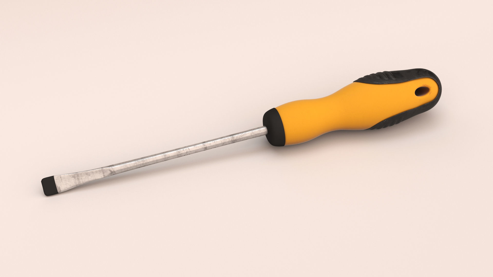 screwdriver set Low-poly 3D model_3