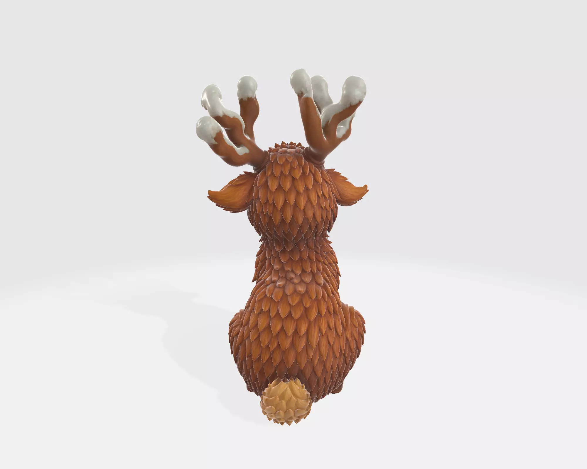 Cute Rudolph Reindeer Christmas Decor Festive Holiday Ornament 3D print model_7