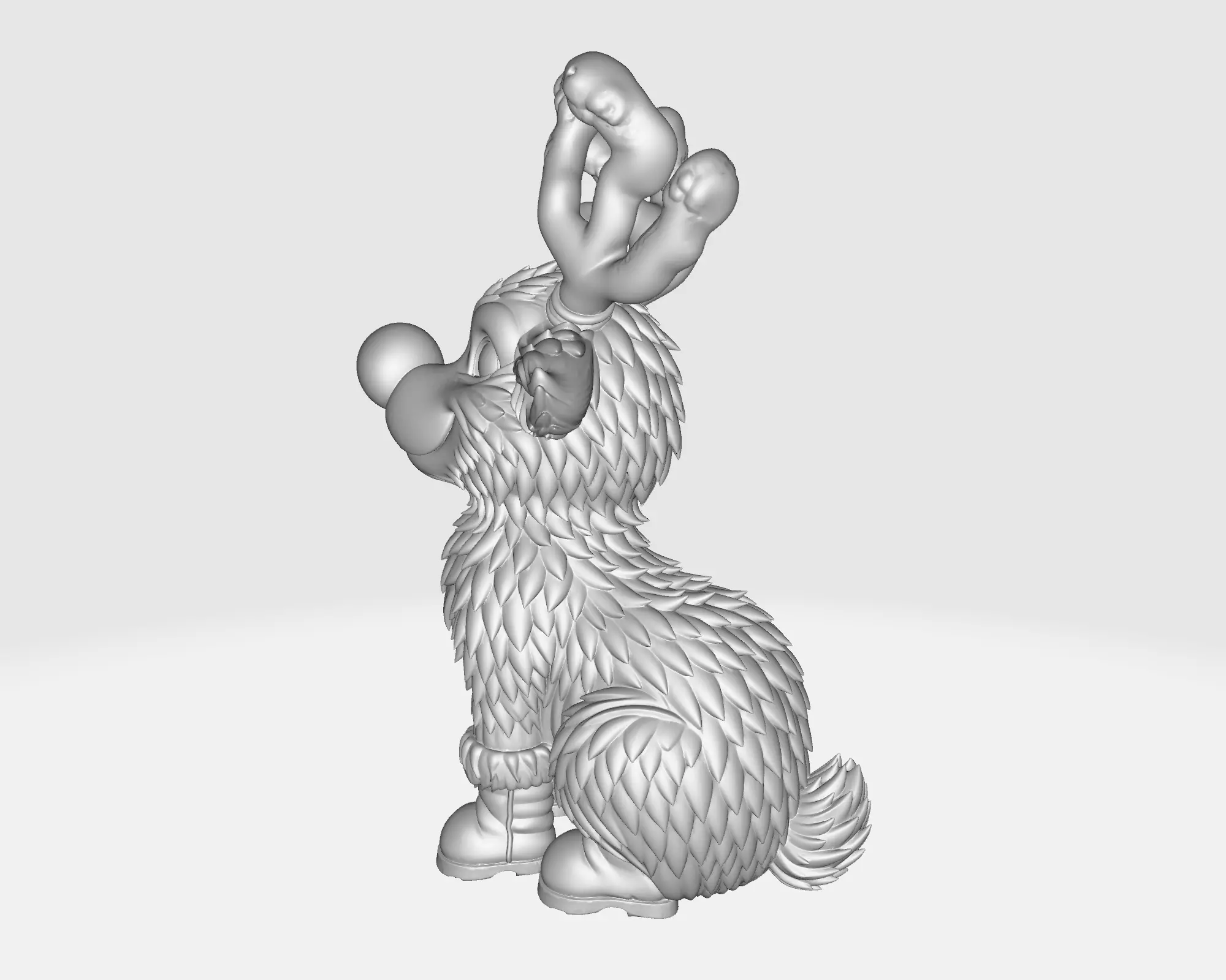 Cute Rudolph Reindeer Christmas Decor Festive Holiday Ornament 3D print model_1