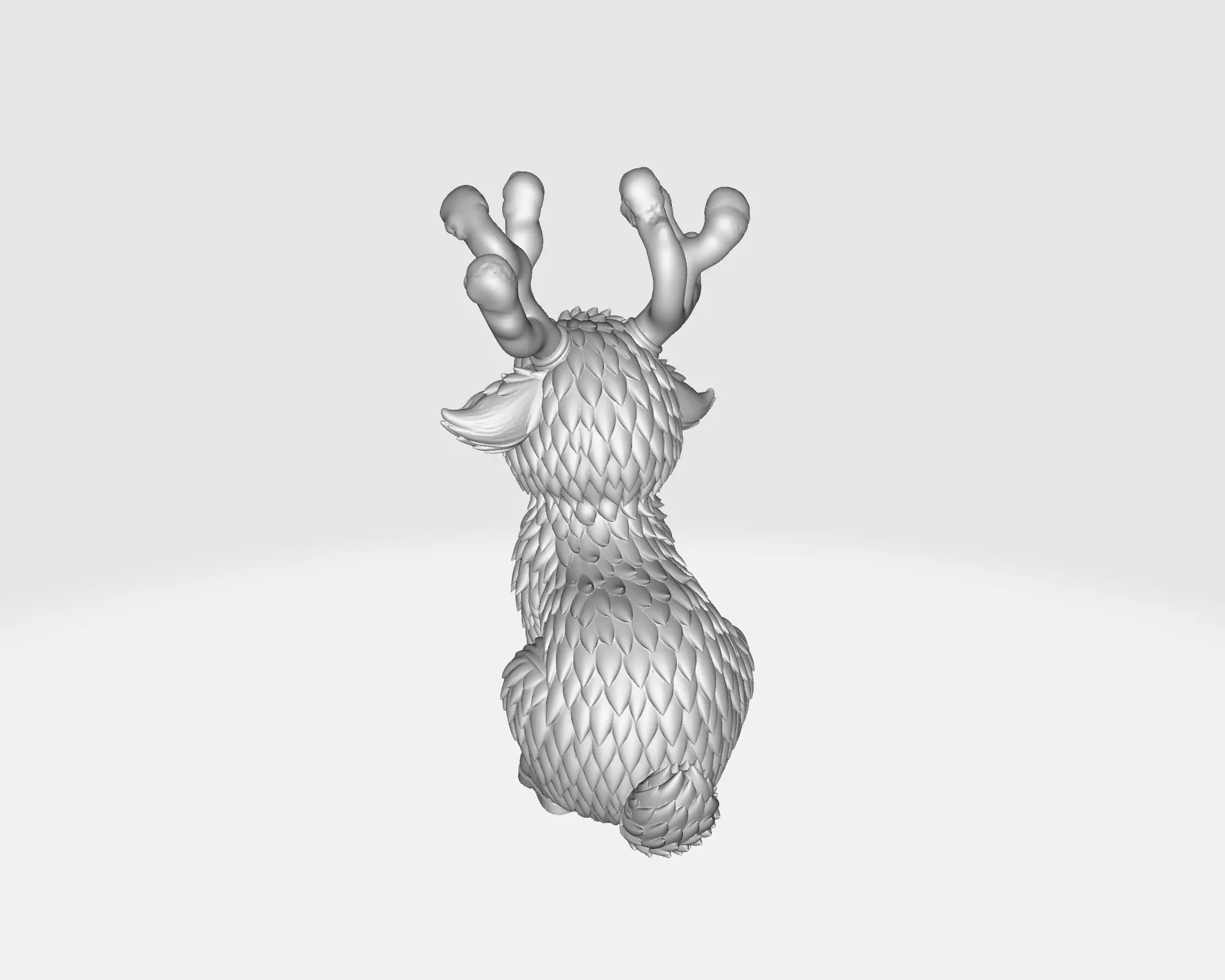 Cute Rudolph Reindeer Christmas Decor Festive Holiday Ornament 3D print model_4