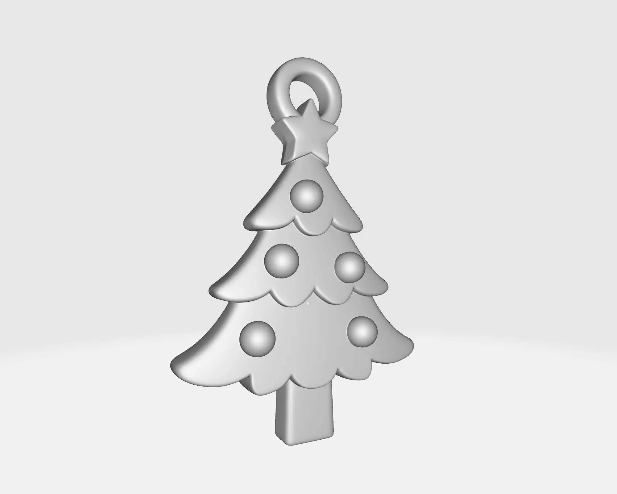 Christmas Tree Ornament Festive Holiday Decoration  3D print model_1