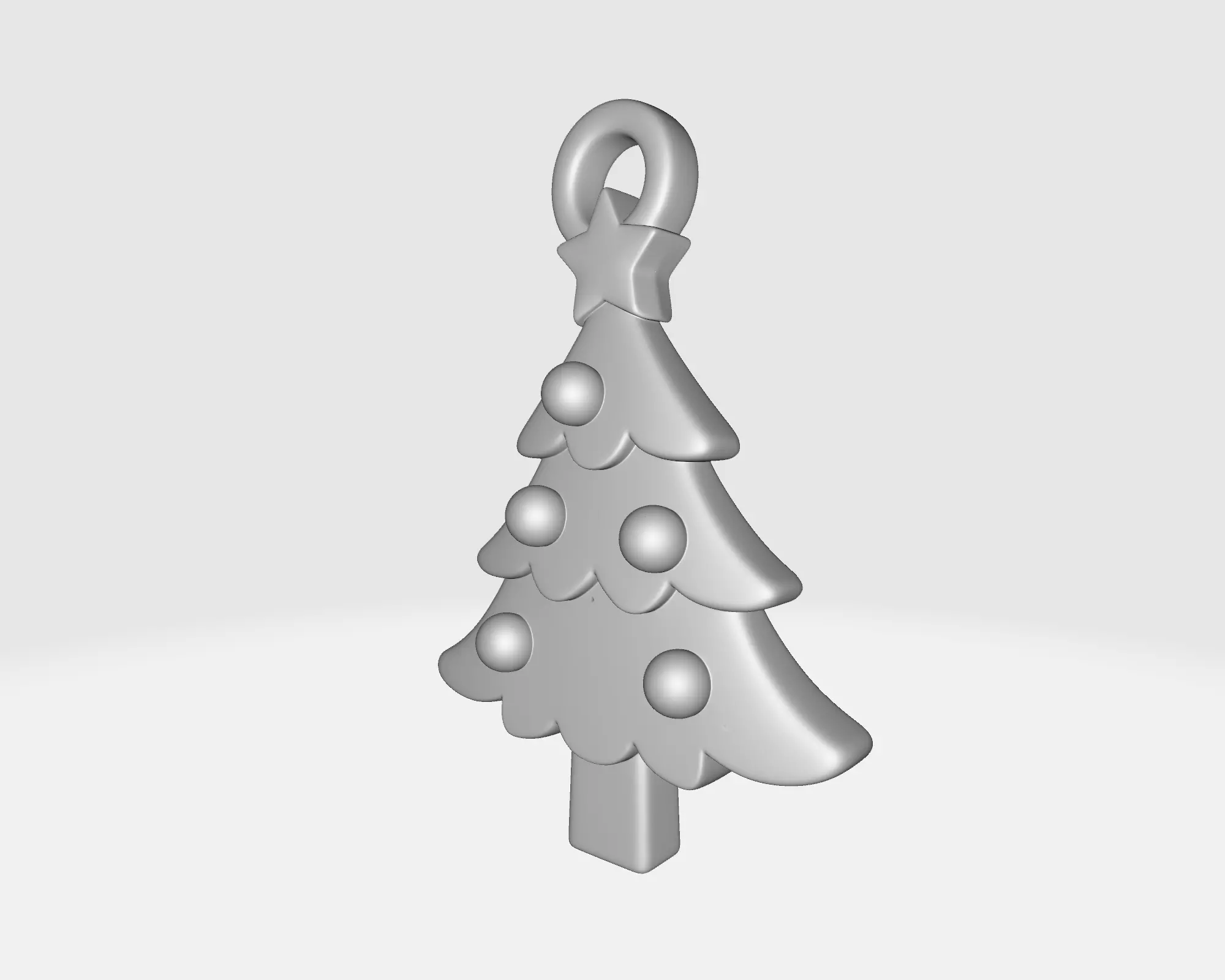 Christmas Tree Ornament Festive Holiday Decoration  3D print model_3