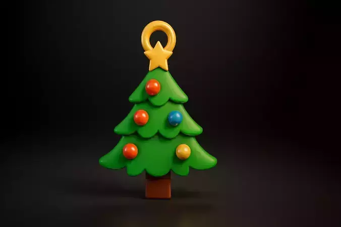 Christmas Tree Ornament Festive Holiday Decoration  3D print model