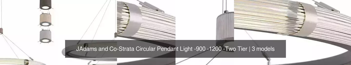 JAdams and Co-Strata Circular Pendant Light -900 -1200 -Two Tier 3D Model Collection_1