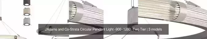 JAdams and Co-Strata Circular Pendant Light -900 -1200 -Two Tier