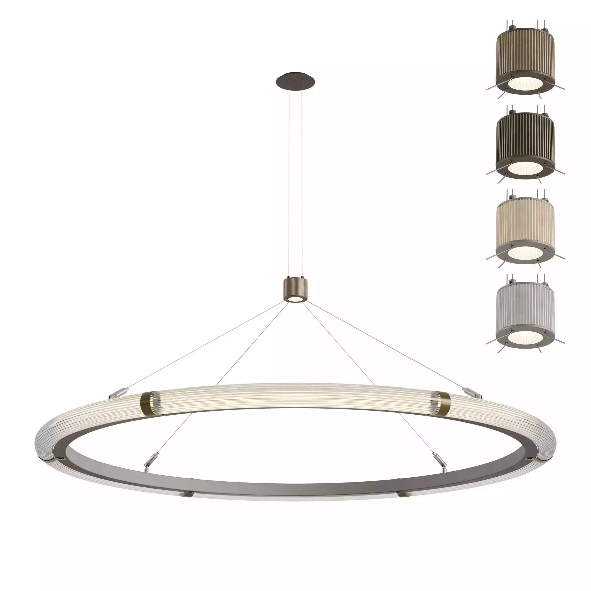 JAdams and Co-Strata Circular Pendant Light -900 -1200 -Two Tier 3D Model Collection_7