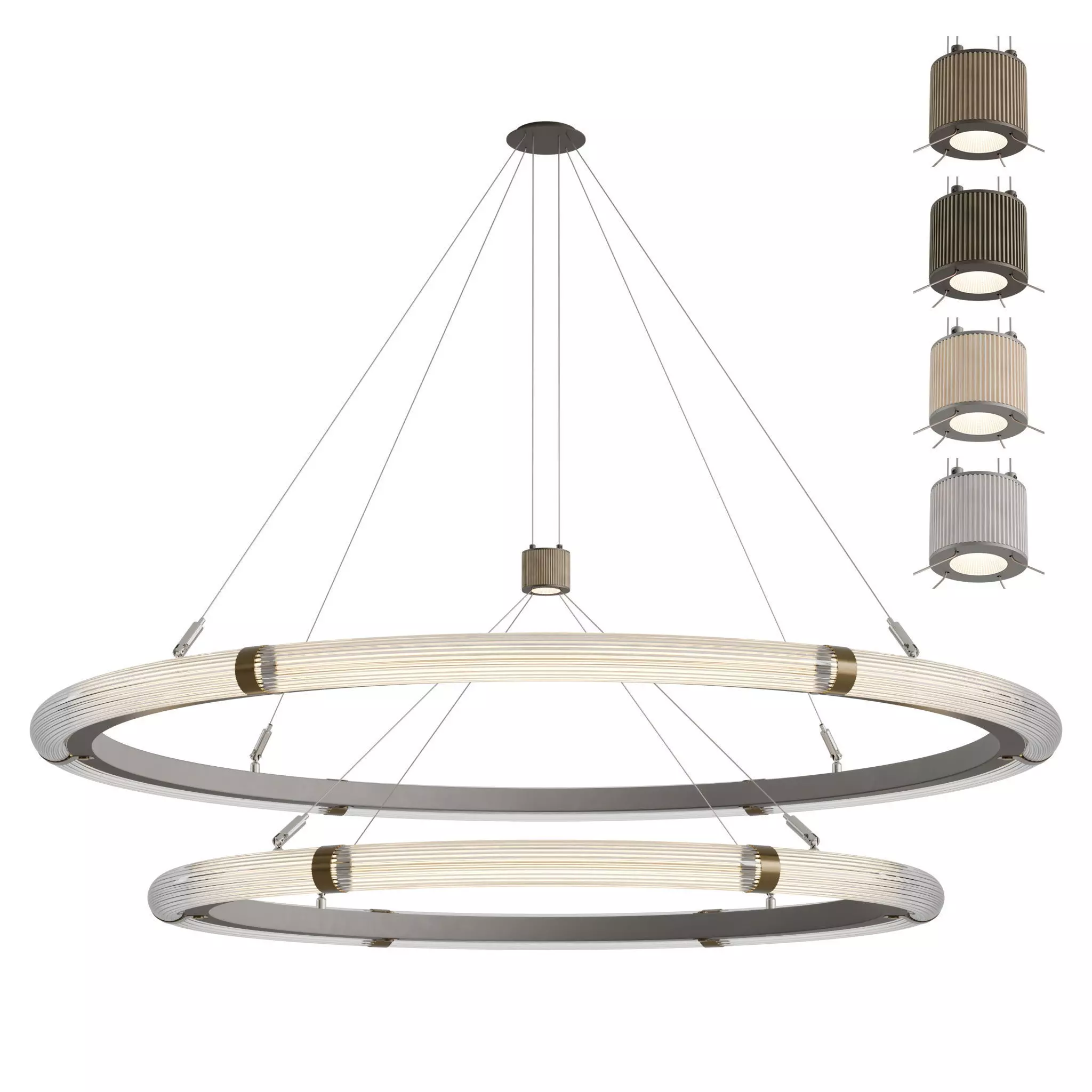 JAdams and Co-Strata Circular Pendant Light -900 -1200 -Two Tier 3D Model Collection_12